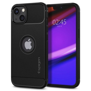 Husa iPhone 13 Mini - Spigen Rugged Armor -Neagra
