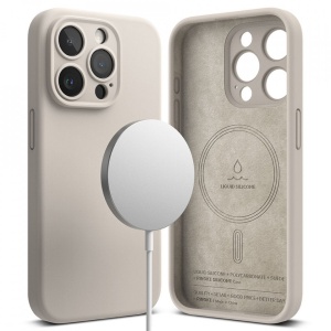 Husa iPhone 15 Pro Max Ringke Silicone Magnetic Magsafe Stone