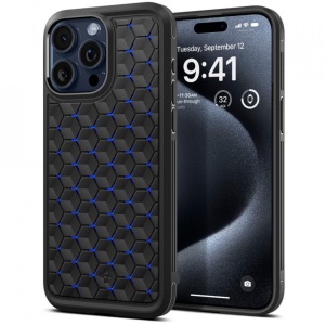 Husa iPhone 15 Pro Max Spigen Cryo Armor Blue