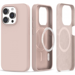 Husa iPhone 15 Pro Max Tech Protect Silicone Magsafe Candy pink