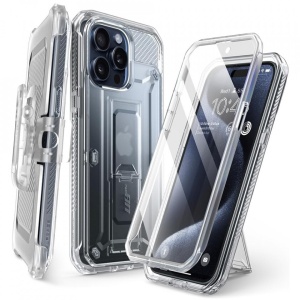 Husa iPhone 15 Pro Supcase Unicorn Beetle Pro -Transparenta
