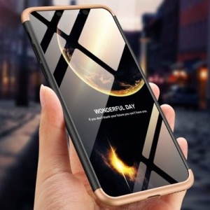 Husa Iphone XS MAX-GKK -Negru cu Auriu
