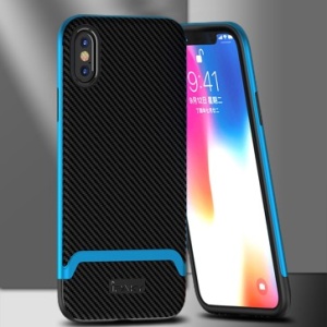 Husa iPhone XS Max- iPaky Bumblebee Neo Hybrid cu rama albastra
