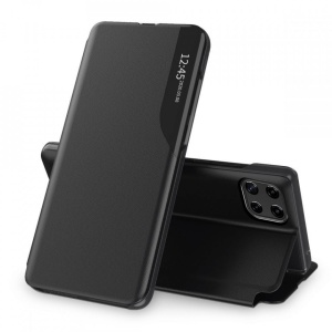 Husa Samsung Galaxy A22 4G -Eco Leather View Case-Neagra