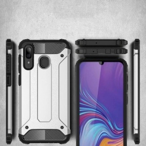 Husă Samsung Galaxy A30 - Hybrid Armor Tough Rugged -Silver