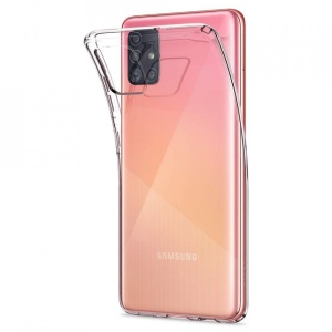 Husa Samsung Galaxy A51-Spigen Liquid Crystal-Cristal Clear
