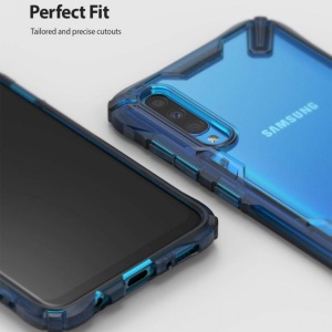 Husa Samsung Galaxy A70 - Ringke Fusion X- Space Blue