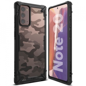 Husa Samsung Galaxy Note 20- Ringke Fusion X- Camo Black