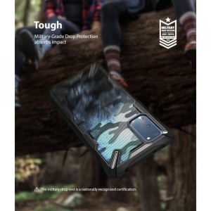 Husa Samsung Galaxy S20- Ringke Fusion X- Camo Black