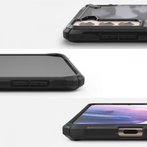 Husa Samsung Galaxy S21 Plus- Ringke Fusion X- Camo Black