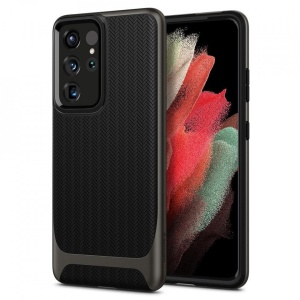 Husa Samsung Galaxy S21 Ultra -Spigen Neo Hybrid- Gunmetal