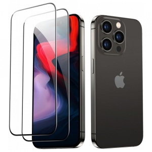 Pachet de 2 folii din sticla securizata iPhone 15 Pro ESR Screen Shield -clear