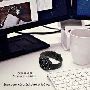 Curea Samsung Galaxy Watch 46 mm / Watch 3 / Gear S3, Huawei Watch GT / GT 2 / GT 2e / GT 2 Pro / GT 3 46MM-Techsuit Softband-Orange