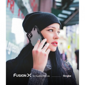 Husa Huawei P40 Lite- Ringke Fusion X- Camo Black