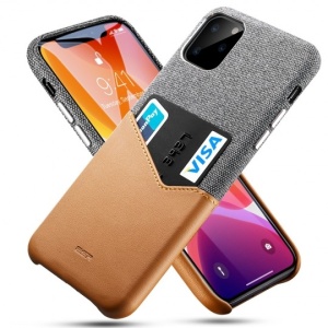 Husa Iphone 11 PRO -ESR Metro Wallet-Maro cu gri