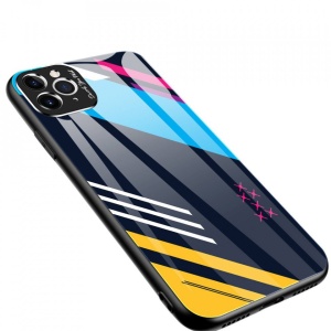 Husa Iphone 11 PRO MAX -Color Glass-cu sticla securizata- pattern 2