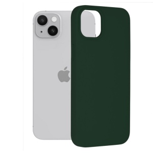 Husa iPhone 15-Soft Edge Silicone Verde inchis