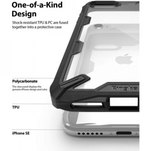 Husa Iphone SE 3 (2022)/SE 2 (2020)/7/8 - Ringke Fusion X- Black