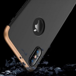 Husa Iphone XS MAX-GKK -Negru cu Auriu