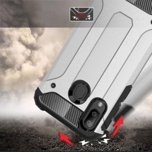 Husă Samsung Galaxy A30 - Hybrid Armor Tough Rugged -Silver