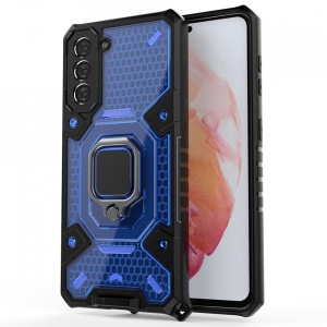 Husa Samsung Galaxy S21 FE - Honeycomb Armor- Albastra