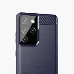 Husa Samsung Galaxy S21 Ultra-Carbon Series-Navy Blue