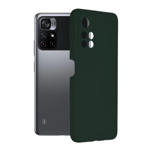 Husa Xiaomi Poco M4 Pro 5G -Soft Edge Silicone Dark green