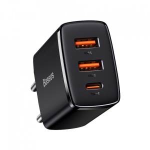 Incarcator universal de perete Baseus Wall Charger 2x USB -A QC , 1x USB type C PD 30W