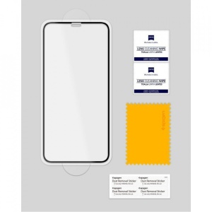 Sticla securizata Iphone XR -Spigen Glass FC-margine neagra