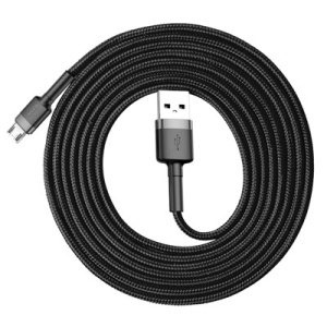 Cablu de date Baseus Cafule micro USB 2M- Negru cu gri