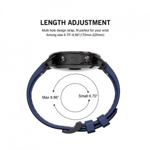 Curea Garmin Fenix 6X -Tech Protect Smooth-Navy Blue
