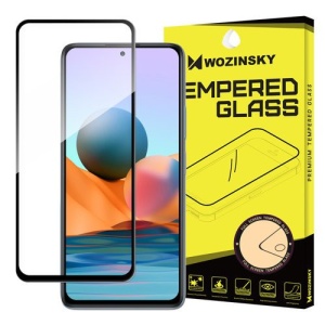 Folie sticla securizata Xiaomi Redmi Note 10s - Wozinsky Full Glue , Full Coveraged- margine neagra