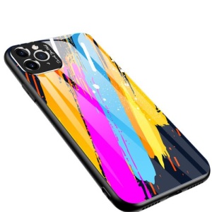 Husa Iphone 11 PRO MAX -Color Glass-cu sticla securizata- pattern 3