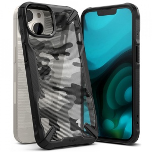 Husa iPhone 14 Plus - Ringke Fusion X- Camo Black