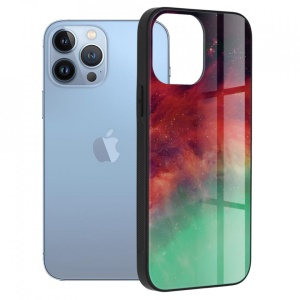 Husa iPhone 14 Pro Max- Printing Glass Fiery Ocean