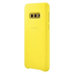 Husa originala Samsung Galaxy S10E-Samsung Leather Cover-Galbena