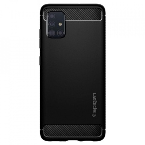 Husa Samsung Galaxy A71 - Spigen Rugged Armor -Neagra