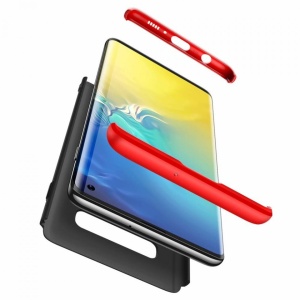 Husa Samsung Galaxy S10-GKK - Negru cu rosu