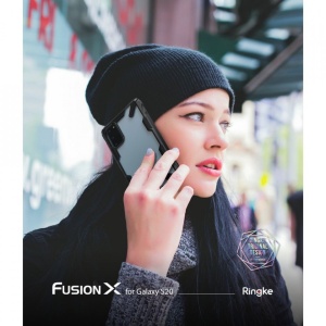 Husa Samsung Galaxy S20- Ringke Fusion X- Black