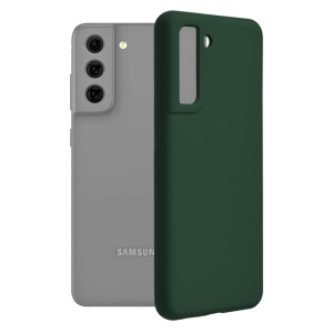 Husa Samsung Galaxy S21 FE Soft Edge Silicone Dark Green