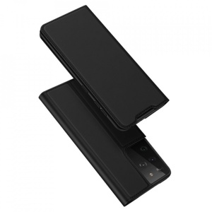 Husa Samsung Galaxy S21 Ultra-Dux Ducis Skin Pro Bookcase-Neagra