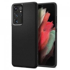 Husa Samsung Galaxy S21 Ultra -Spigen Liquid Air- Negru mat