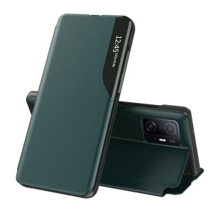 Husa Xiaomi 12T / 12T Pro -Eco Leather View Case verde inchis