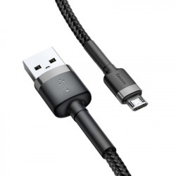 Cablu de date Baseus Cafule micro USB 2M- Negru cu gri