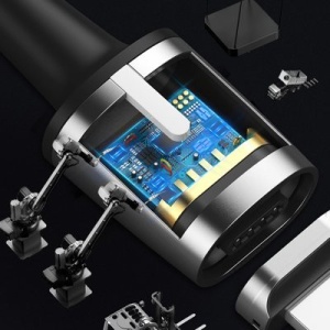 Cablu de date Baseus Zinc magnetic USB/ Micro USB 2.4A 1m black