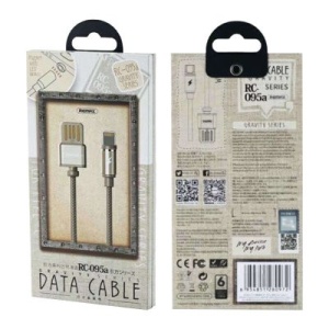Cablu de date magnetic Remax Gravity RC-095i USB / Lightning 1M-Negru