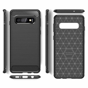 Husa Carbon Series pentru Samsung Galaxy S10 neagra