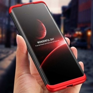 Husa Huawei Mate 20 -GKK 360 Front and Back Case Full Body Cover -Negru cu Rosu