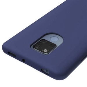 Husa Huawei Mate 20 - Silicone Case Soft Flexible Rubber Cover-Dark Blue