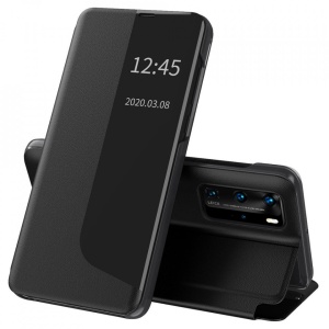 Husa Huawei P40 PRO -Eco Leather View Case-Neagra